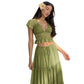 ✨ TIJDELIJK 50% KORTING! Elegante Kanten V-hals Top & Maxi Rok Set