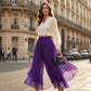 Dames Asymmetrische Chiffon Wijdbeense Broek
