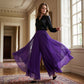 Dames Asymmetrische Chiffon Wijdbeense Broek