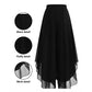 Dames Asymmetrische Chiffon Wijdbeense Broek