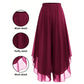 Dames Asymmetrische Chiffon Wijdbeense Broek