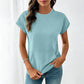 💕 Dames Casual Ronde Hals T-Shirt met Zak – 8 Kleuren | Maten S-2XL