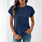 💕 Dames Casual Ronde Hals T-Shirt met Zak – 8 Kleuren | Maten S-2XL