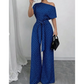 📢📢40% KORTING!! ⏰ Elegante Asymmetrische Halslijn Polka Dot Jumpsuit