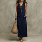 👗 TIJDELIJK 50% KORTING! ✨ Dames Mouwloze Maxi Jurk – Cowl Hals, 5 Kleuren, Zakken 🍁