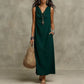 👗 TIJDELIJK 50% KORTING! ✨ Dames Mouwloze Maxi Jurk – Cowl Hals, 5 Kleuren, Zakken 🍁