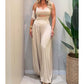 👗 50% OFF NOW!✨Sleeveless Cutout Wide-Leg Jumpsuit with Back Tie