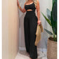 👗 50% OFF NOW!✨Sleeveless Cutout Wide-Leg Jumpsuit with Back Tie