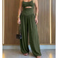 👗 50% OFF NOW!✨Sleeveless Cutout Wide-Leg Jumpsuit with Back Tie