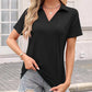 Casual V-hals T-shirt voor dames