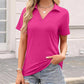Casual V-hals T-shirt voor dames