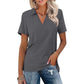 Casual V-hals T-shirt voor dames