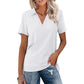 Casual V-hals T-shirt voor dames