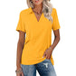 Casual V-hals T-shirt voor dames