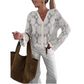 Dames Bloemen Gehaakte Vest