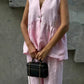 Dames V-hals Mouwloze Top & Wijde Broek Tweetelig Set