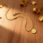 📢📢50% KORTING!! ⏰ Gouden Initiaal Enkelbandje met Figaro Ketting