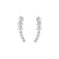 ⚡Kies 3 voor €12,99⚡Sterren Bloem Strass Ear Climber Oorbellen