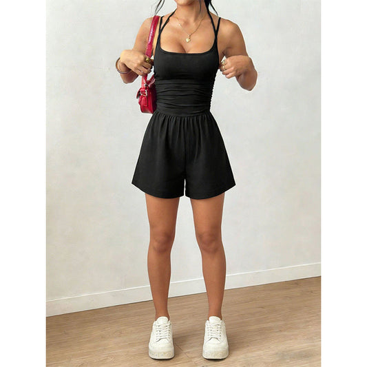 📢📢50% KORTING!! ⏰Dames Casual Spaghettibandjes Korte Jumpsuit