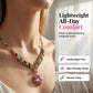 Fonkelende Hart Ketting & Oorbellen Set