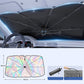 Buigbare Auto Voorruit Zonnescherm Paraplu – 360° Flexibel, 99% UV-wering, Universele Pasvorm