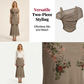 Dames Off-Shoulder Top & Vissenstaart Rok Set – Elegante Bloemen Mesh, Romantisch Silhouet