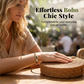 Verstelbare Etnische Stijl Keramische Kralen Armband – Boho Chic, Lichtgewicht, Huidvriendelijk