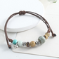 Verstelbare Etnische Stijl Keramische Kralen Armband – Boho Chic, Lichtgewicht, Huidvriendelijk