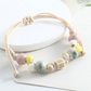 Verstelbare Etnische Stijl Keramische Kralen Armband – Boho Chic, Lichtgewicht, Huidvriendelijk