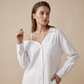 Dames Casual Off-Shoulder Blouse met Knoopsluiting