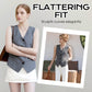 Elegante Dames V-Hals Vest met Knoopsluiting