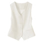 Elegante Dames V-Hals Vest met Knoopsluiting
