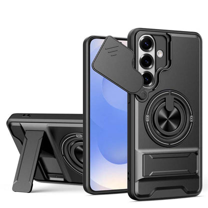 📱 OFFERTA A TEMPO LIMITATO: SCONTO DEL 50%! ✨ Custodia per cellulare Samsung – protezione estraibile per la fotocamera, anello girevole e attacco magnetico, protezione e stile perfetti 🔄