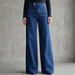 Dames jeans met hoge taille en wijde pijpen
