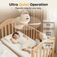 Draagbare USB Plafondventilator met LED-verlichting