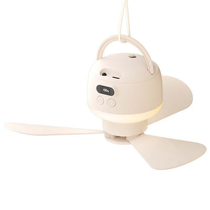 Draagbare USB Plafondventilator met LED-verlichting