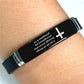 Armband met Inspirerende Bijbeltekst en Kruis