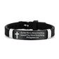 Armband met Inspirerende Bijbeltekst en Kruis