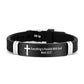 Armband met Inspirerende Bijbeltekst en Kruis