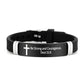 Armband met Inspirerende Bijbeltekst en Kruis