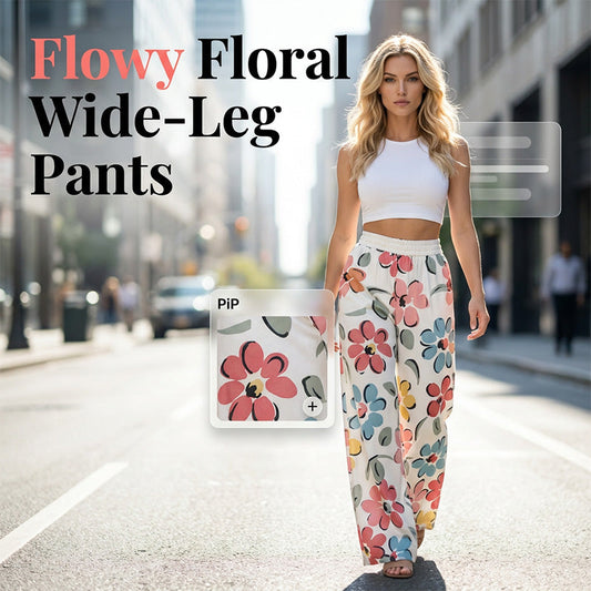 🌸 NU 50% KORTING! 🌸 Dames Bloemenprint Wijdbeense Palazzo Broek