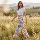 🌸 NU 50% KORTING! 🌸 Dames Bloemenprint Wijdbeense Palazzo Broek