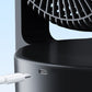 Stille bureauventilator met slimme led-indicator