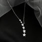 Dames Cascaderende Ster Lariat Ketting