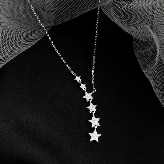Dames Cascaderende Ster Lariat Ketting