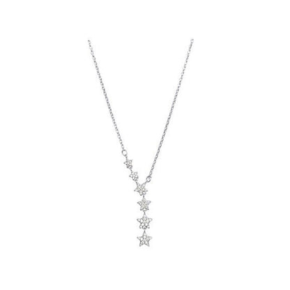 Dames Cascaderende Ster Lariat Ketting