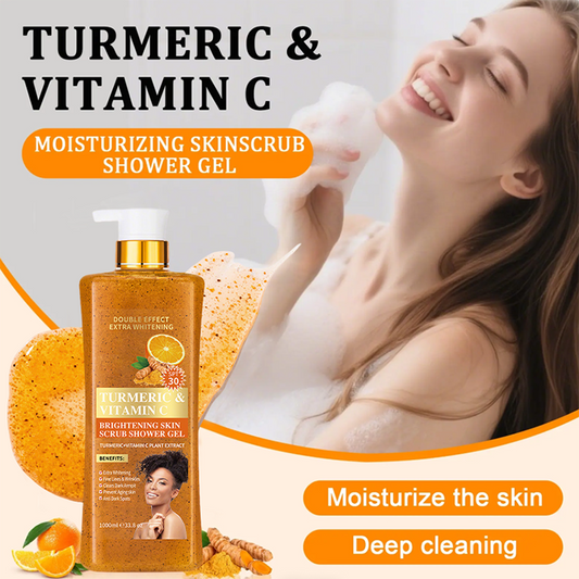 Kurkuma & Vitamine C Ophelderend Scrub Douchegel