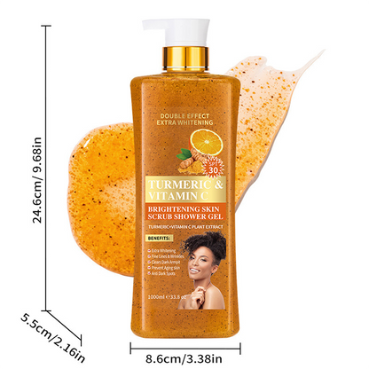 Kurkuma & Vitamine C Ophelderend Scrub Douchegel