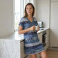 Dames Zomer Casual V-hals T-shirt Jurk