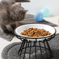 Verhoogde Keramische Kattenbak met IJzeren Standaard